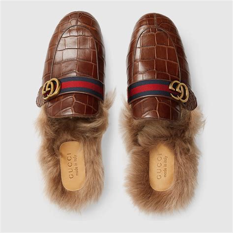 gucci men slippers|gucci crocodile slippers.